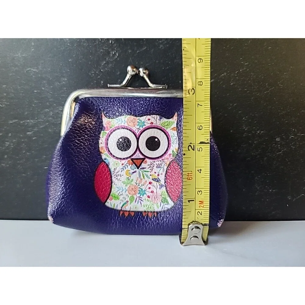 Purple Owl Coin Purse, USED